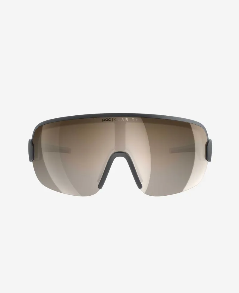 POC Aim Sunglasses in Uranium Black/Silver Mirror