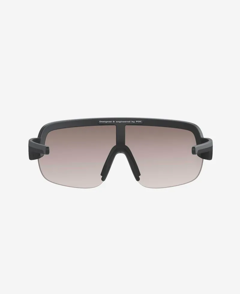 POC Aim Sunglasses in Uranium Black/Silver Mirror-2
