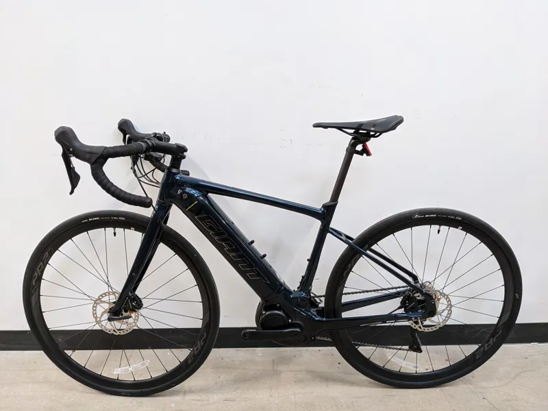 EX-Display Giant Road E+ 2 Pro Small Electric Road Bike 2021 in Cosmos Navy -1