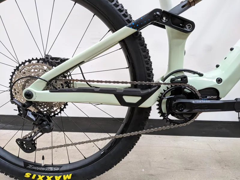 EX-DISPLAY Orbea Rise M10 Electric Full Suspension Mountain Bike XL 2021 in White -1