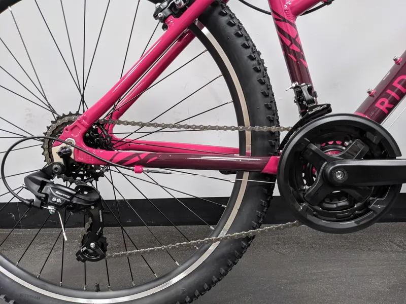 EX-DISPLAY Ridgeback Terrain 2 Womens Open Frame Mountain Bike Medium 2022 in Pink-2