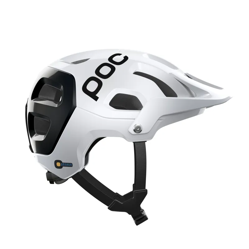 POC Tectal Race SPIN MTB Helmet in Hydrogen White/Uranium Black-3