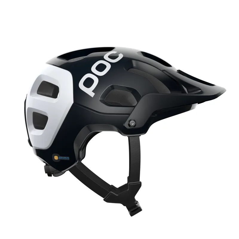 POC Tectal Race SPIN MTB Helmet in Uranium Black/Hydrogen White-3