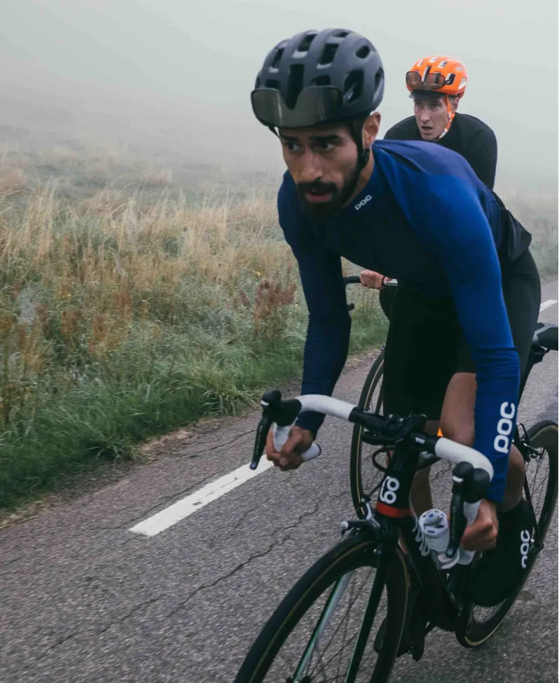 POC Ventral AIR SPIN Road Helmet in Uranium Black Matt-4