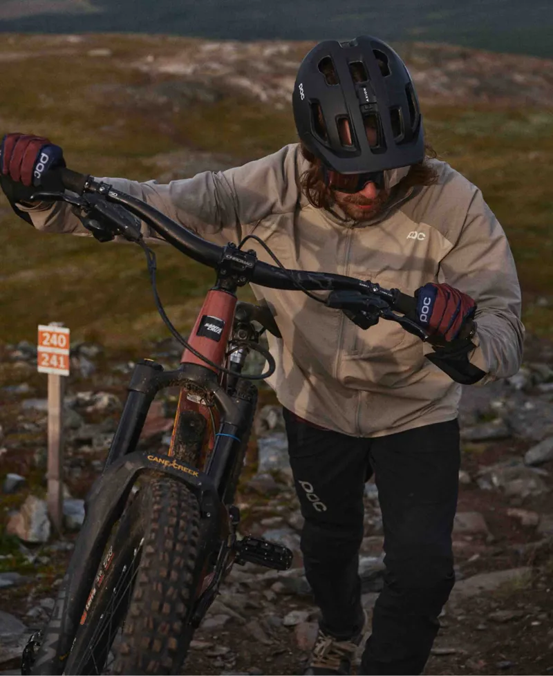 POC Axion SPIN MTB Helmet in Uranium Black Matt-5