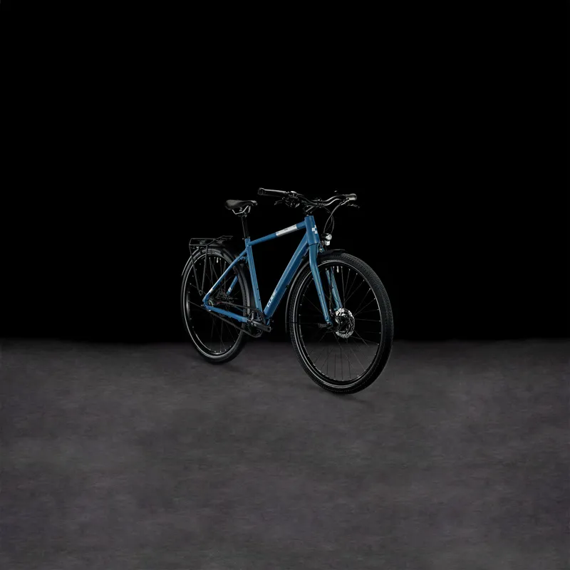 Cube Travel Pro Hybrid Bike 2024 in Denim Silver-3