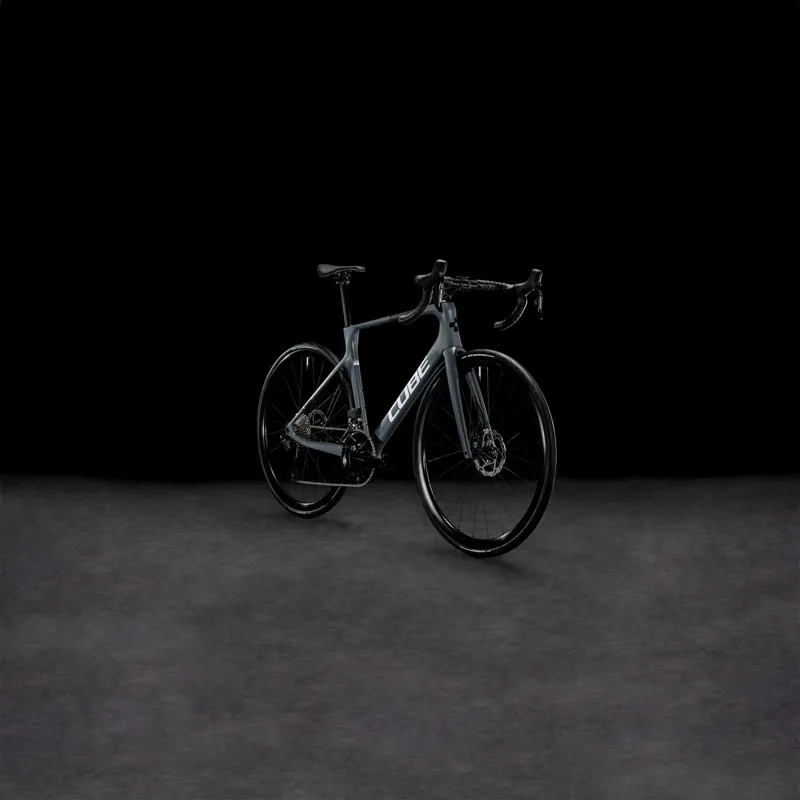 Cube Agree C:62 Carbon Road Bike 2024 in Grey/Black-1