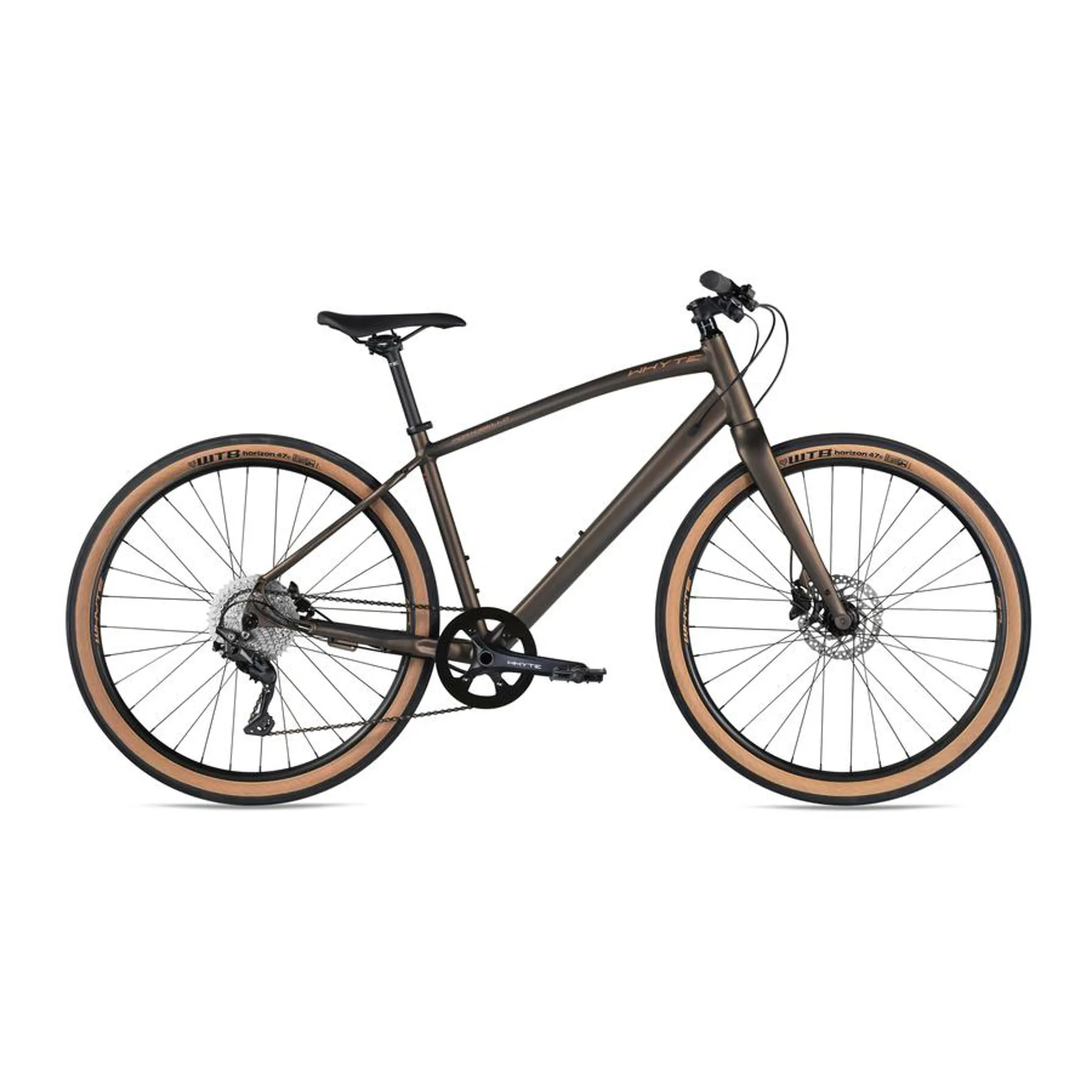 Whyte Portobello V3 Hybrid Bike 2022 in Bronze - Main Image