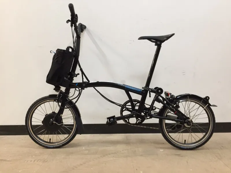 EX-DISPLAY Brompton M6L Electric Folding Bike 2021 in Black-1