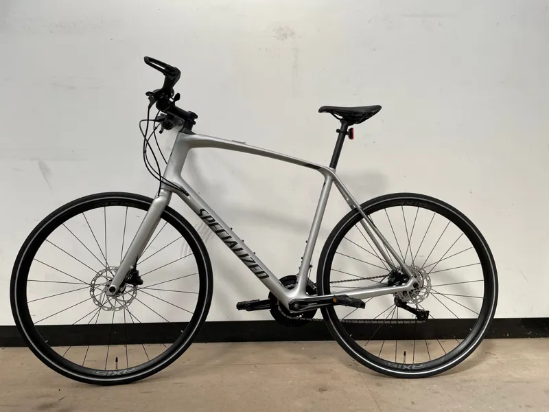 EX-DISPLAY Specialized Sirrus 4.0 Carbon Hybrid Bike X-Large 2021 in Silver -1