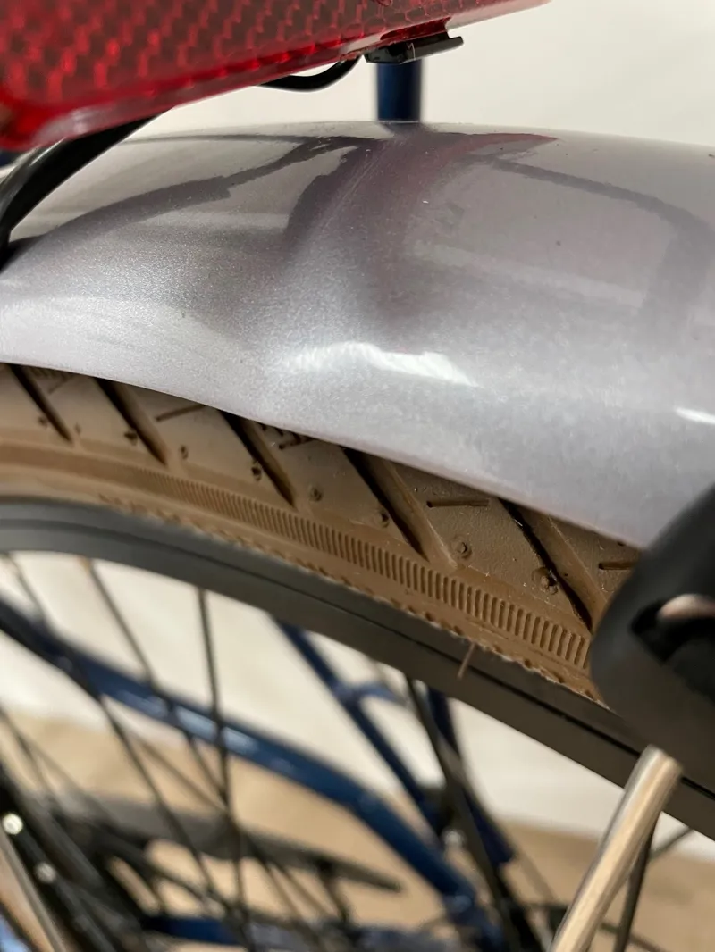 EX-DISPLAY  Raleigh Array Cross bar Electric Hybrid Bike Large in Silver Blue-1