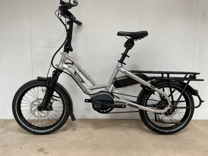 EX-DEMO Tern HSD S+ Performance Cargo Electric Bike 2022 in Silver-2