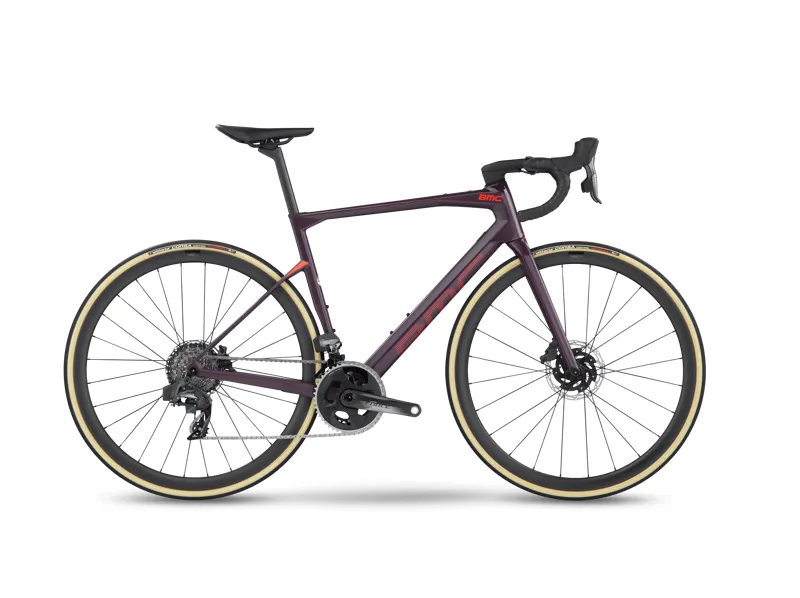 EX DISPLAY BMC Roadmachine 01 Four Force AXS Road Bike 54cm 2022 in Purple