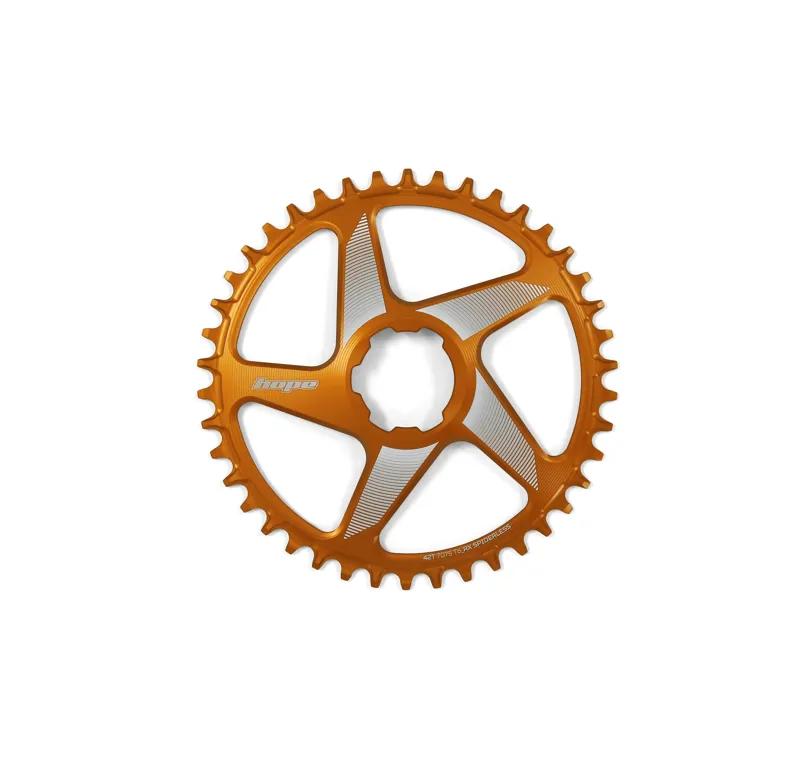Hope Spiderless RX Chainring in Orange-1