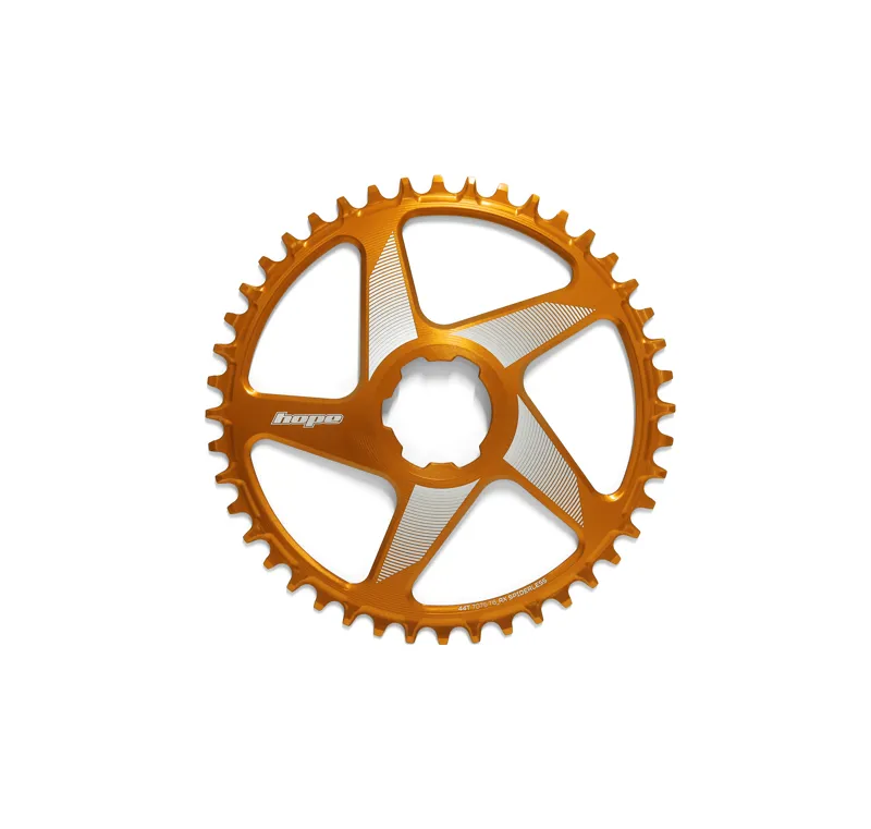 Hope Spiderless RX Chainring in Orange-2