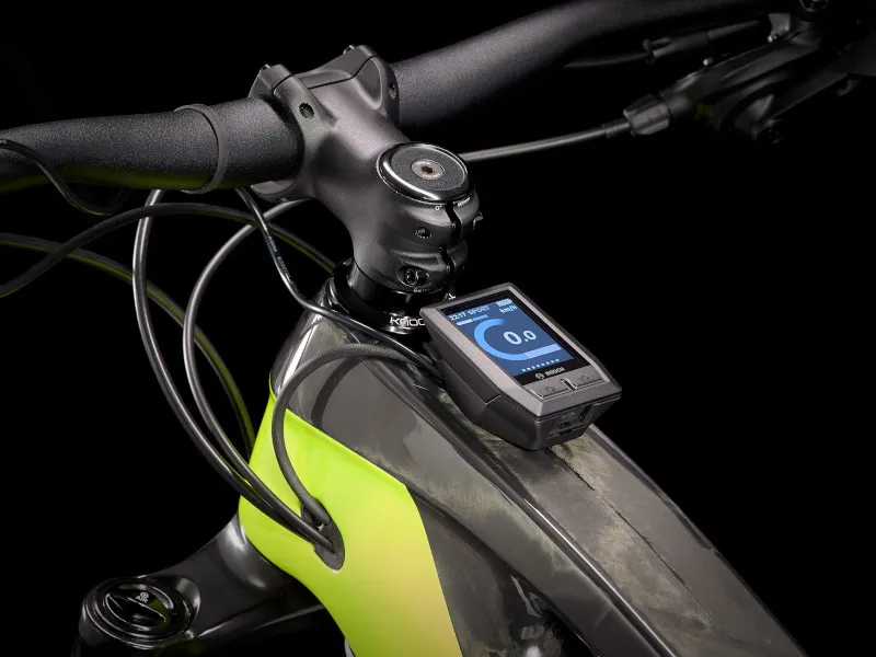 Trek Rail 9.7 NX Full Suspension Electric MTB 2021 in Carbon/Green-10