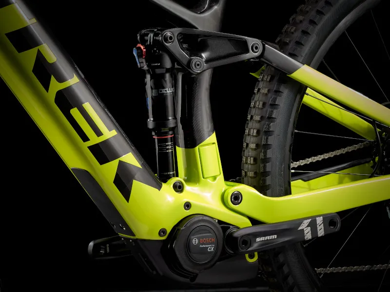 Trek Rail 9.7 NX Full Suspension Electric MTB 2021 in Carbon/Green-6