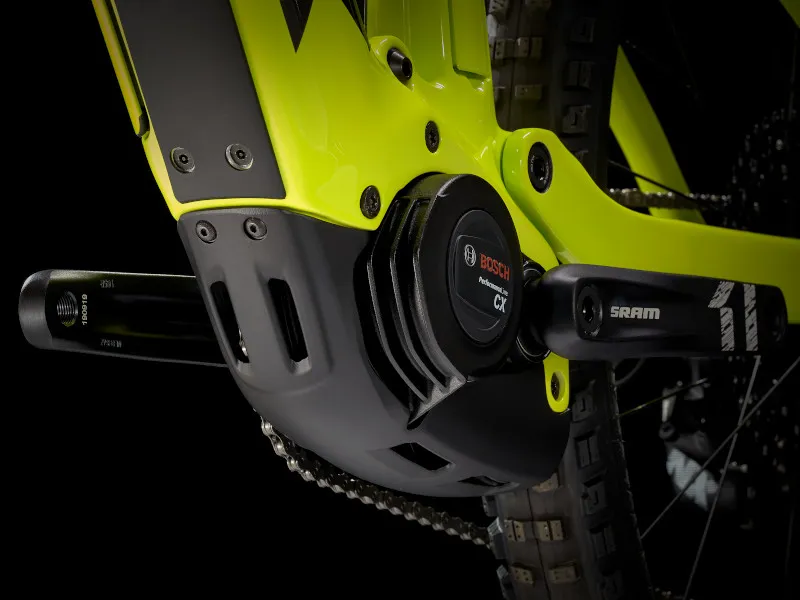 Trek Rail 9.7 NX Full Suspension Electric MTB 2021 in Carbon/Green-7