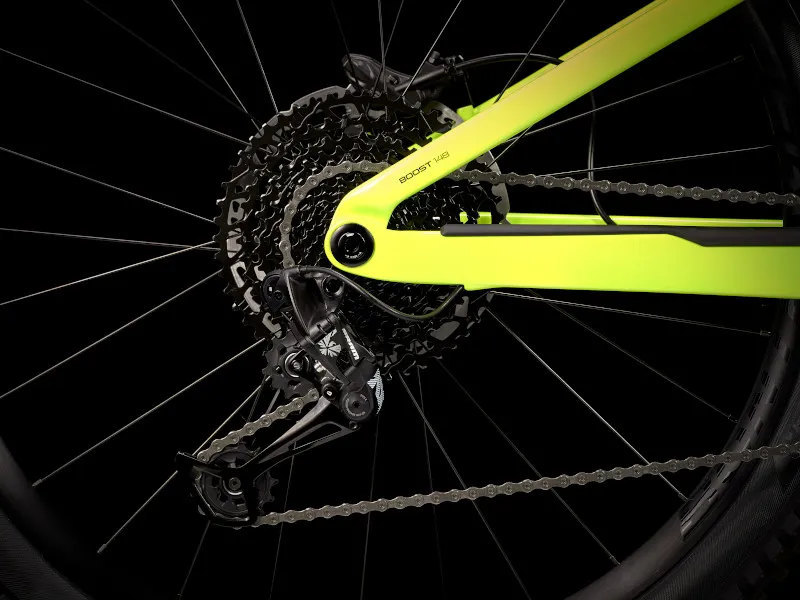 Trek Rail 9.7 NX Full Suspension Electric MTB 2021 in Carbon/Green-8