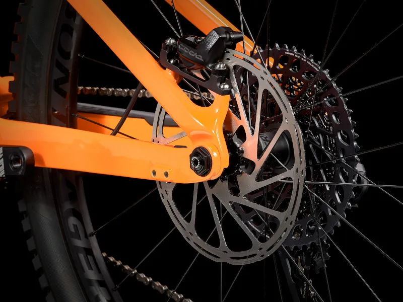 Trek Rail 9.8 Electric Full Suspension Mountain Bike 2021 in Orange-5