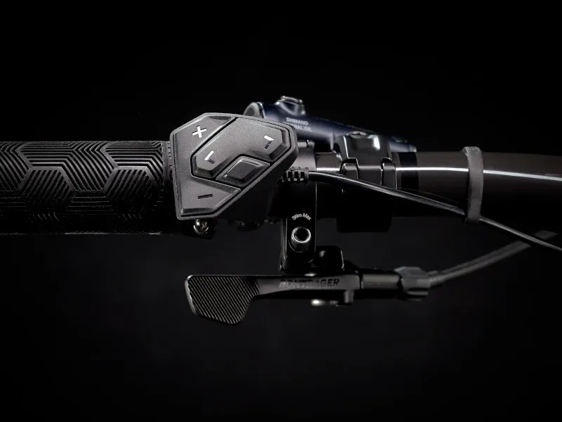 Trek Rail 9.8 XT Full Suspension Electric MTB 2021 in Charcoal and Orange-4