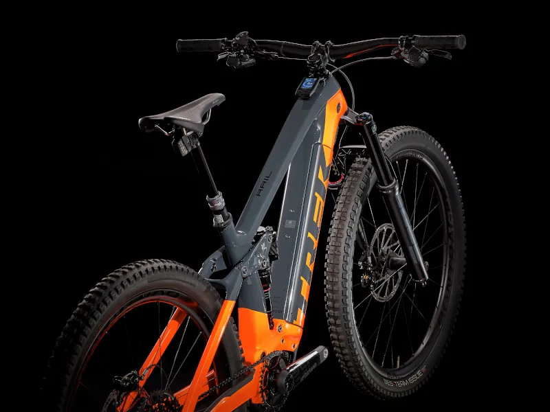 Trek Rail 9.9 X01 AXS Electric Full Suspension Mountain Bike 2021 in Carbon Orange-1