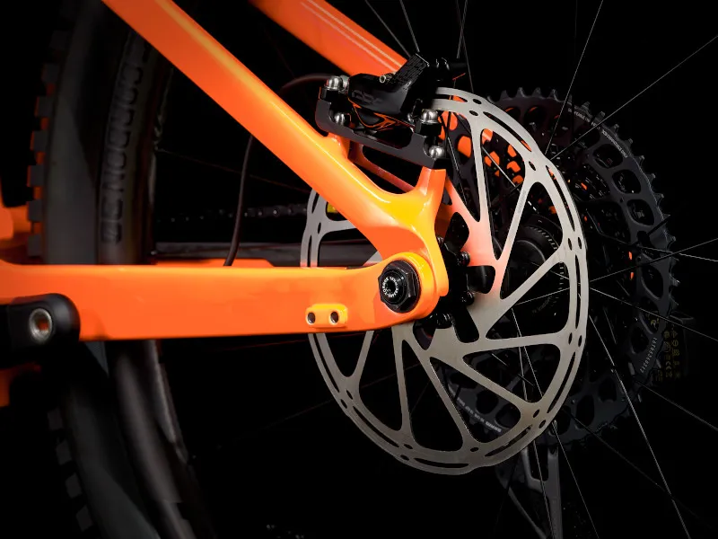 Trek Rail 9.9 X01 AXS Electric Full Suspension Mountain Bike 2021 in Carbon Orange-5