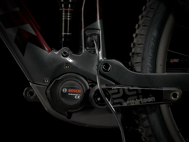 Trek Rail 9.9 X01 Electric Full Suspension Mountain Bike 2022 in Carbon Red-2