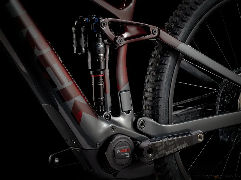 Trek Rail 9.9 X01 Electric Full Suspension Mountain Bike 2022 in Carbon Red-6