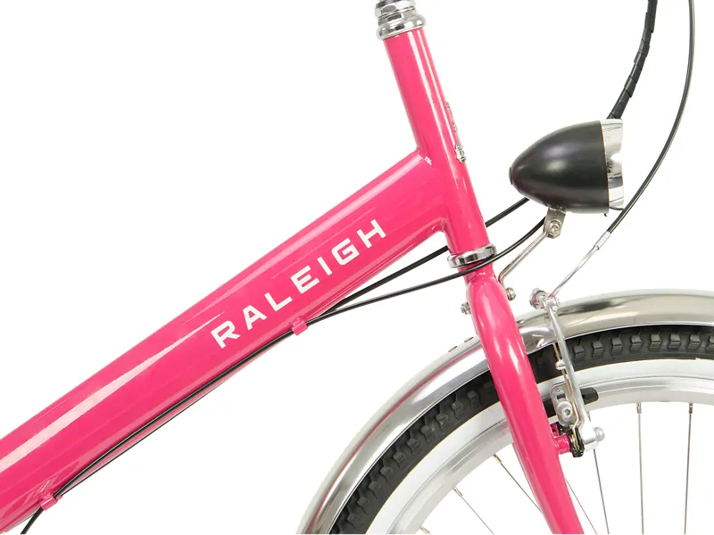 Raleigh Hoppa Womens Hybrid Bike 2023 in Rasberry Pink-6