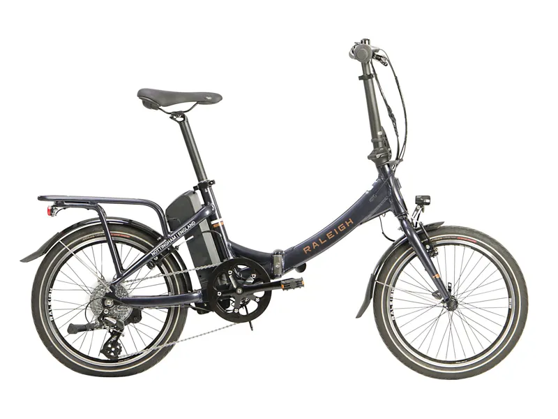 Raleigh Stoweway 20 Inch Folding Electric Bike 2023 in Blue