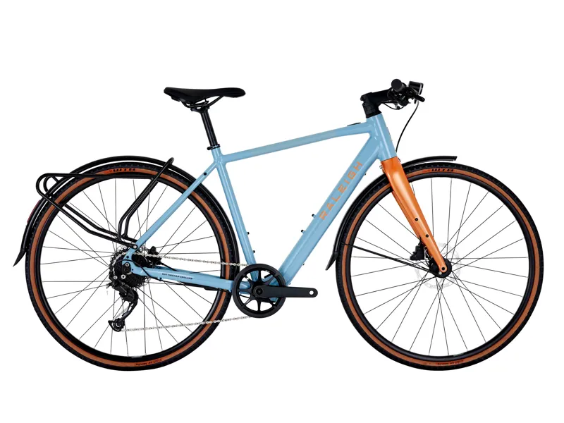 Raleigh Trace Electric Hybrid Bike 2023 in Blue