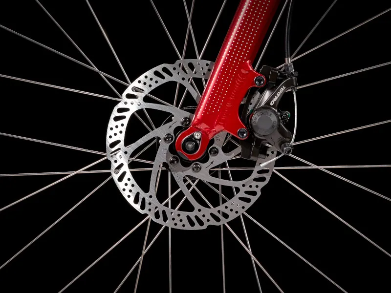 Trek Roscoe 24 inch Wheel Kids Mountain Bike 2023 in Rage Red and Black-1