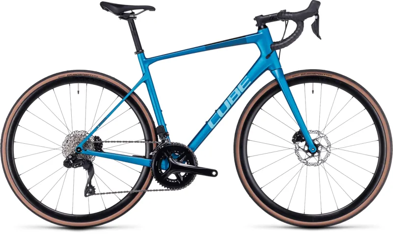 Cube Attain GTC SLX Road Bike 2024 in Frozen Teal/Black