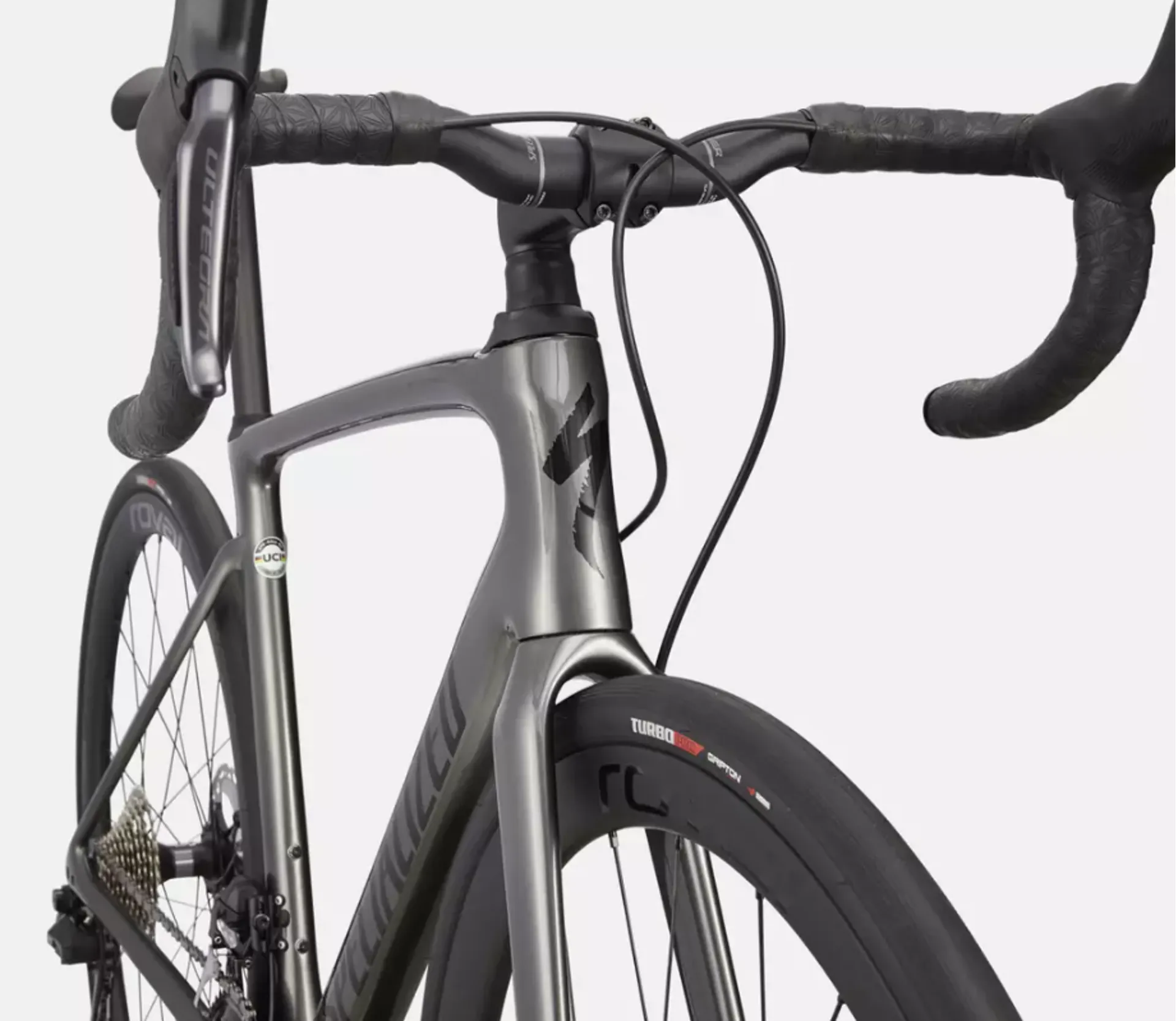 Specialized Roubaix Expert Road Bike 2023 in Smoke Black Silver