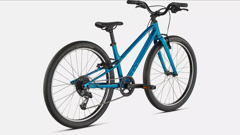 Specialized Jett 24 inch Kids Bike 2026 in Gloss Teal Tint Flake Silver-2