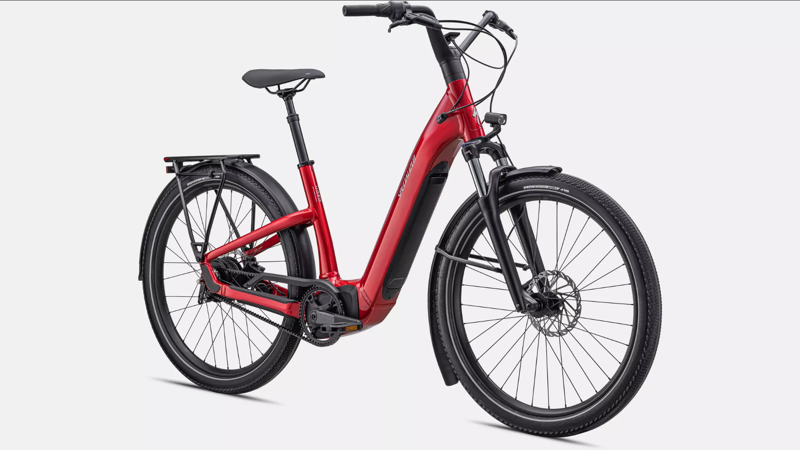 Specialized Turbo Como 4.0 IGH Electric Hybrid Bike 2023 in Red Silver-1