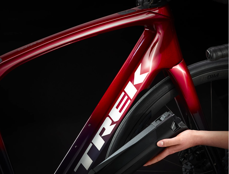 Trek Domane+ LT 9 Dura-Ace Di2 Electric Road Bike 2022 in Rage Red-9