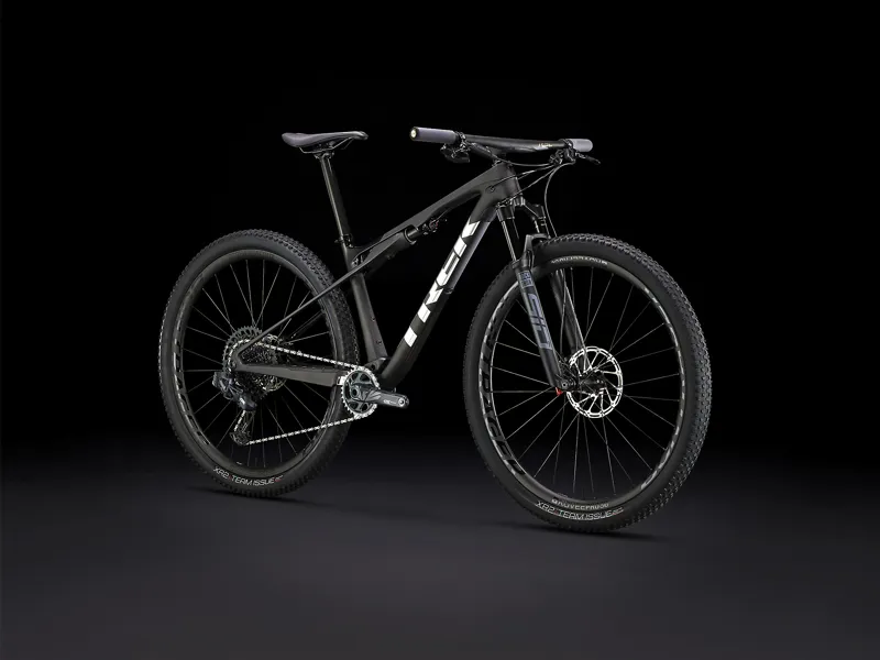 Trek Supercaliber 9.8 GX AXS Full Suspension Mountain Bike 2023 in Matte Carbon/Gloss Trek Black-1