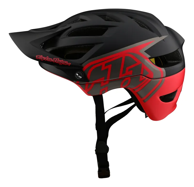 Troy Lee Designs A1 Classic MIPS MTB Helmet in Classic Black/Red-2