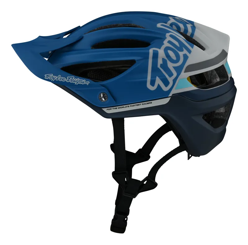 Troy Lee Designs A2 MIPS MTB Helmet in Silhouette Blue-2