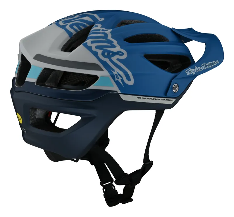 Troy Lee Designs A2 MIPS MTB Helmet in Silhouette Blue-1