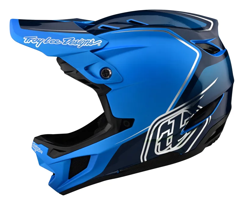Troy Lee Designs D4 Composite Full Face Helmet in Shadow Blue-2