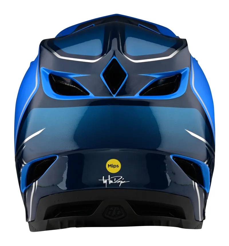 Troy Lee Designs D4 Composite Full Face Helmet in Shadow Blue-4