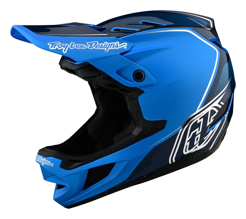 Troy Lee Designs D4 Composite Full Face Helmet in Shadow Blue-6