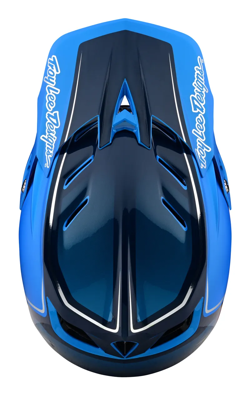Troy Lee Designs D4 Composite Full Face Helmet in Shadow Blue-7