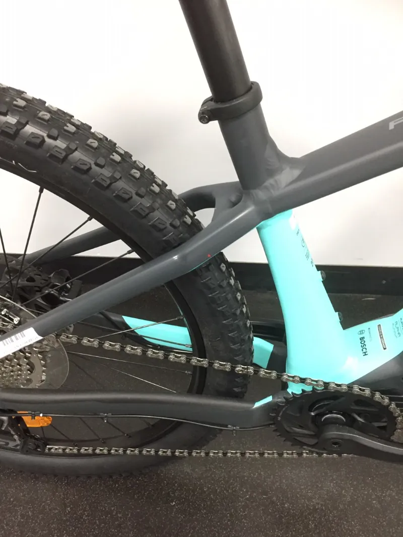 EX-DISPLAY Trek Powerfly 4 500Wh Electric Mountain Bike SMALL 2021 in Grey/Green-4