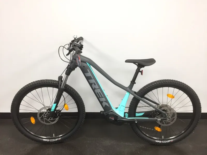 EX-DISPLAY Trek Powerfly 4 500Wh Electric Mountain Bike SMALL 2021 in Grey/Green-2