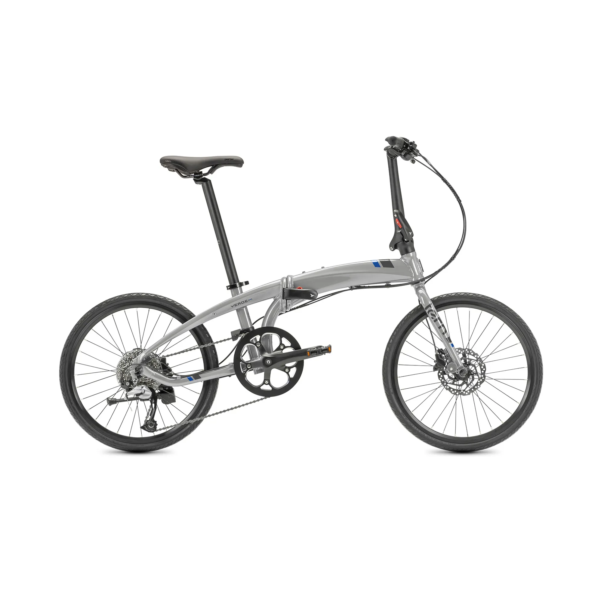 Tern Verge D9 Folding Bike 451mm Wheels 2023 Speed in Silver