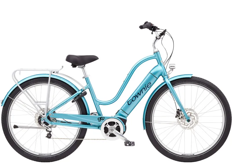 Electra Townie Path Go 5i Step Through Electric Hybrid Bike 2021 in Blue